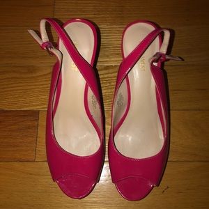 Nine West hot pink heels
